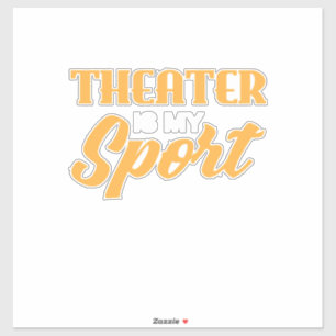 Teater är min sport klistermärken