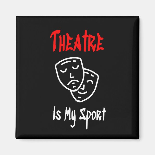 Teater är min sport magnet (Framsidan)