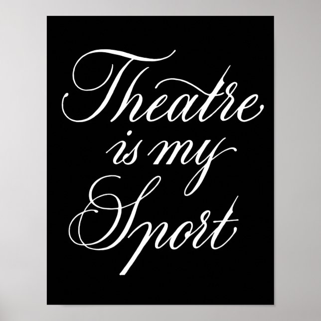 Teater är min sport poster (Framsidan)