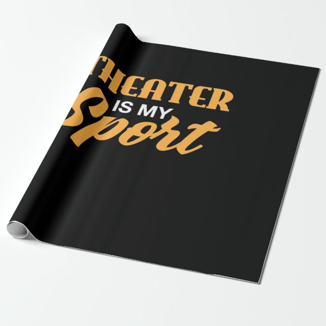 Teater är min sport presentpapper (Utrullad)
