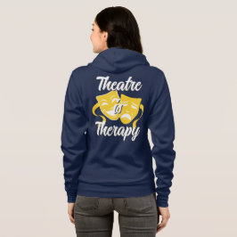 Teater är terapi dragkedja hoodie t shirt
