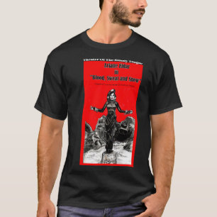 Teater av den blodiga tungan - blod, svett t shirt