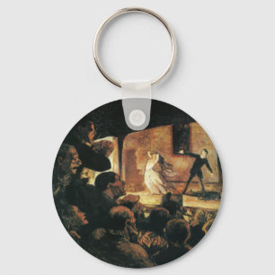 Teater av Honore Daumier Nyckelring