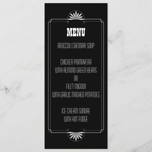 Teater Biljett Bröllopsmeny Inbjudan (Framsida)