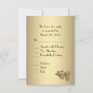 Teater Bröllopsinbjudan Inbjudningar