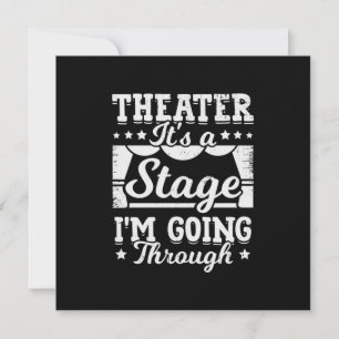 Teater Det Är En Scen Jag Går Genom Inbjudningar