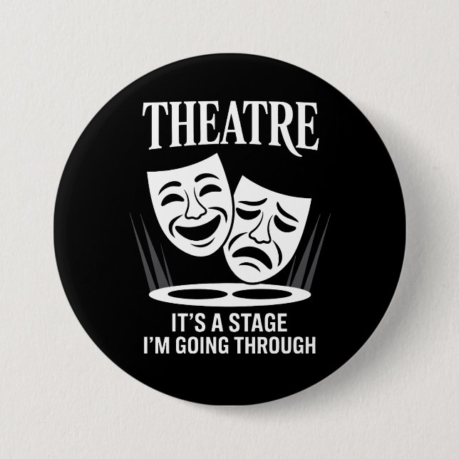 Teater det är en scen jag går igenom  knapp (Framsida)