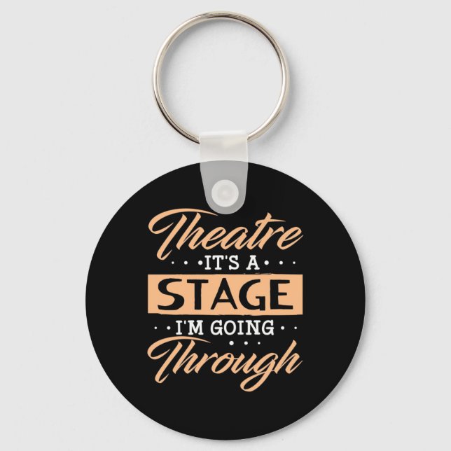 Teater: Det är en scenskådespelare som går igenom Nyckelring (Framsida)