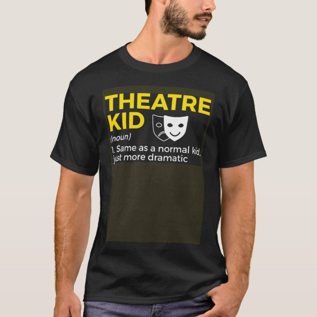 Teater Kid Definition Actor T Shirt (Framsida)
