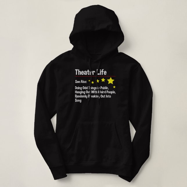 Teater Life - Actor Actress Theater Acting Drama T Shirt (Design framsida)