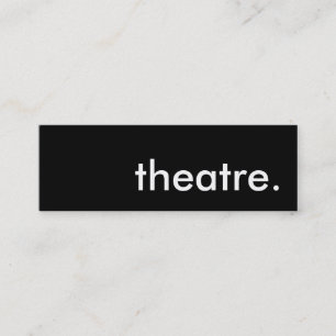 teater. mini visitkort