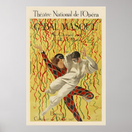 Teater National de l'Opera Grand Maskeradbalen Poster