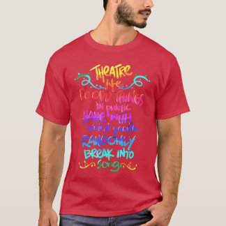 Teater Nerd Rolig Musikalteater Present förhespian T Shirt