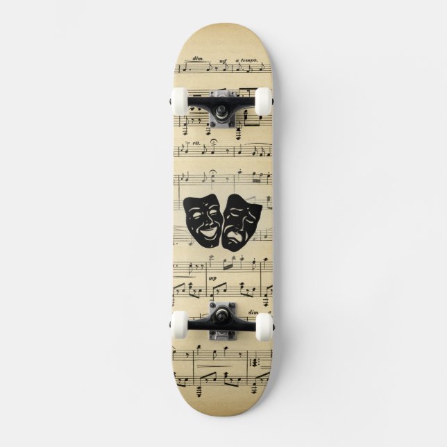 Teater och musik mini skateboard bräda 18,5 cm (Framsida)