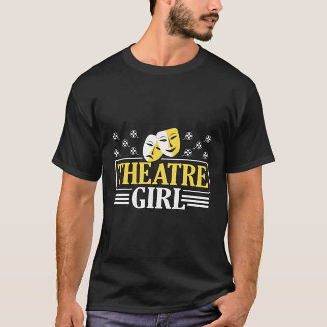 Teater Theater Drama Rehearsal Actor T Shirt (Framsida)