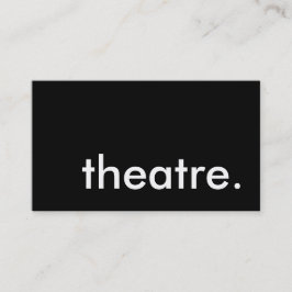 teater. visitkort