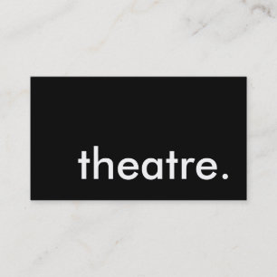 teater. visitkort