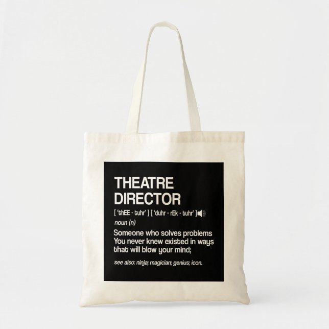 Teaterdirektör Definition Broadway Musical Theat Tygkasse (Framsidan)