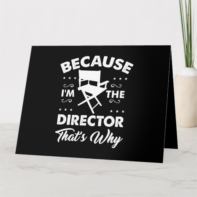 Teaterdirektör Shirt for a Älskare of Acting and D Kort (Framsida)