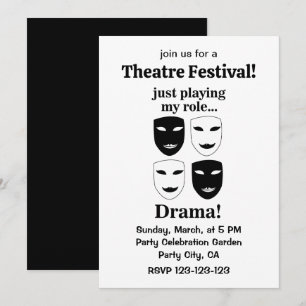 Teaterfestivalens teatermaskens Drama-prestanda Inbjudningar
