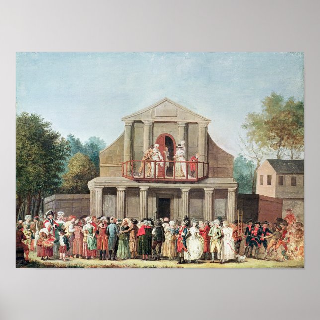 Teaterföreställning vid Saint-Laurent Poster (Framsidan)