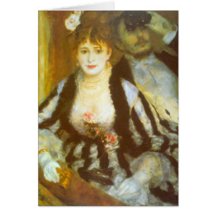 Teaterlåda av Pierre Renoir, Vintage Fine Art Hälsningskort