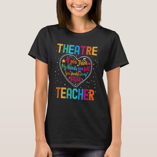 Teaterlärarens uppskattning Vecka Back to school H T Shirt (Framsida)