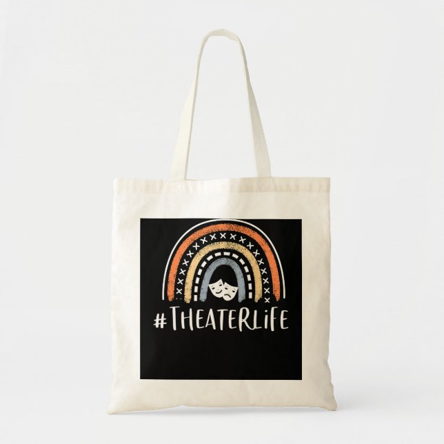 #Teaterlife Cute Theater Life Gifts Actress Music Tygkasse (Framsidan)