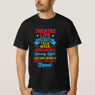 Teaterlivstid för skådespelare t shirt