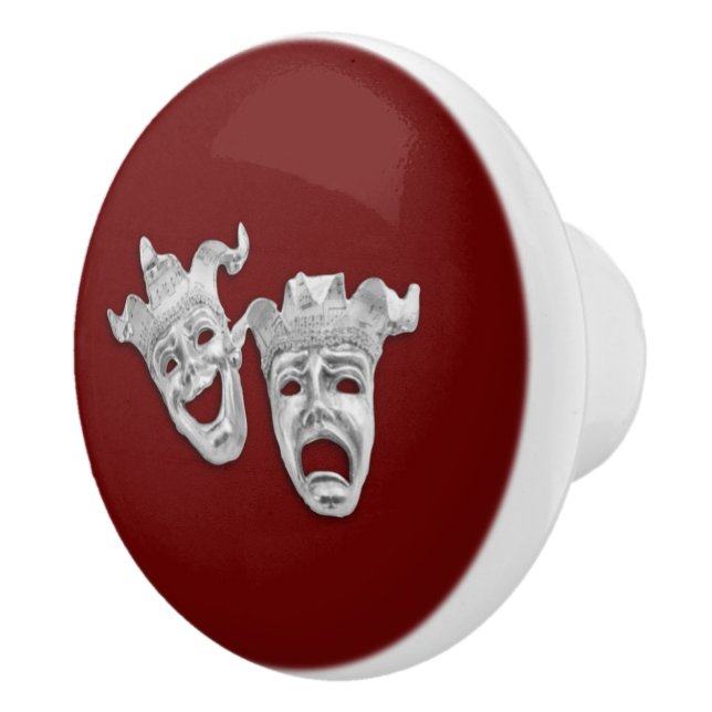 Teatermasker Komedi och Tragedi Knopp (Höger)