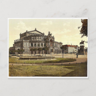 Teatern, Altstadt, Dresden, Sachsen, Tyskland Vykort