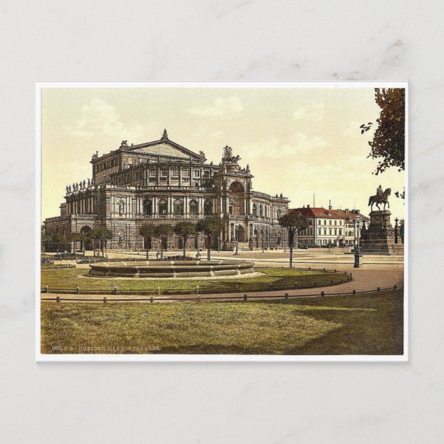 Teatern, Altstadt, Dresden, Sachsen, Tyskland Vykort (Framsida)