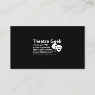 Teatern är min skådespelare i Musical Kärlek som a Visitkort