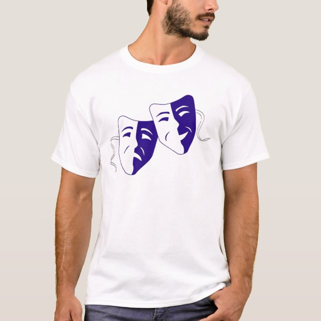 Teatern maskerar tee shirt (Framsida)