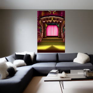 Teaterscenen AI Art Poster
