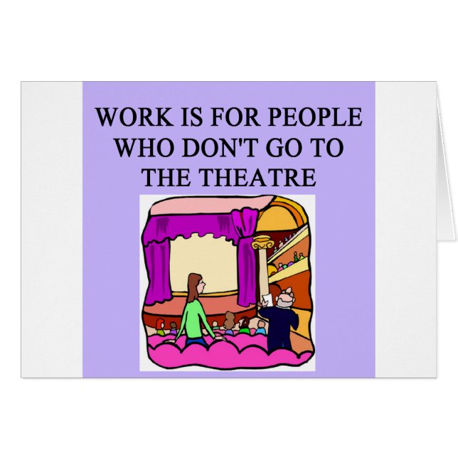 teatertaktarbete hälsningskort (Framsidan Horizontal)