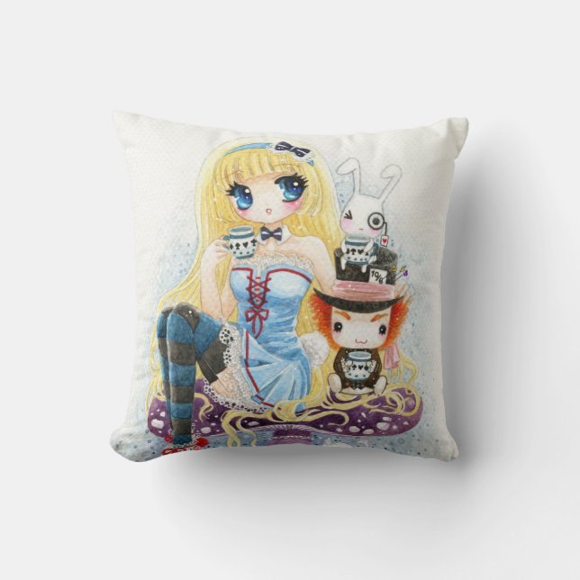 Teatid - Alice i underland Kudde (Framsida)