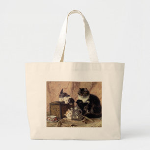 Teatime_for_Kittens Jumbo Tygkasse