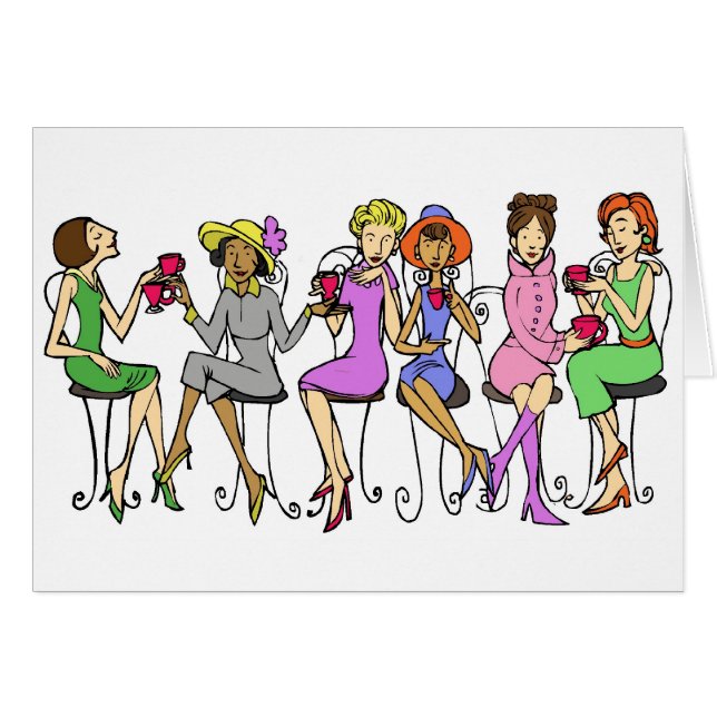 Teatime Hälsningskort (Framsidan Horizontal)