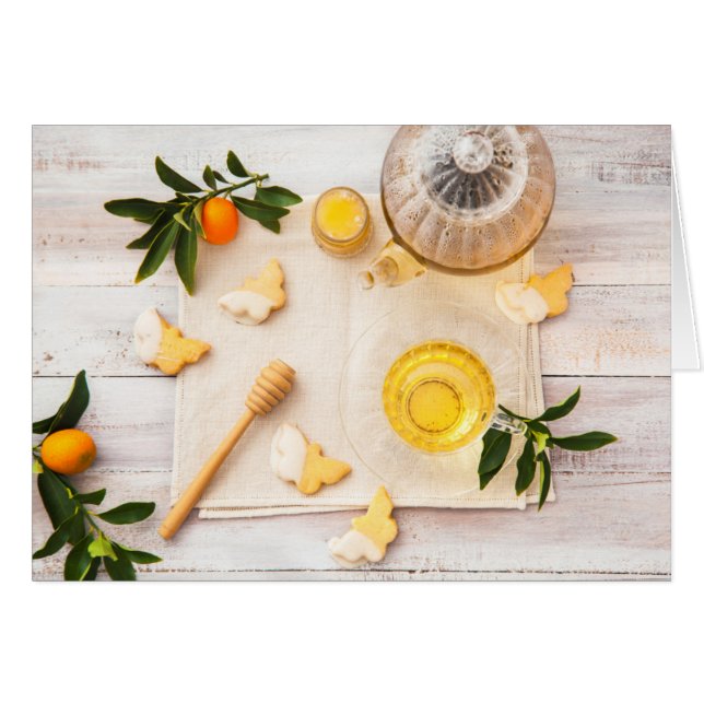 Teatime Hälsningskort (Framsidan Horizontal)