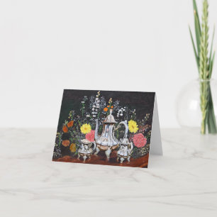 Teatime i trädgården av Jim Ivey--Tomma Notecard Kort