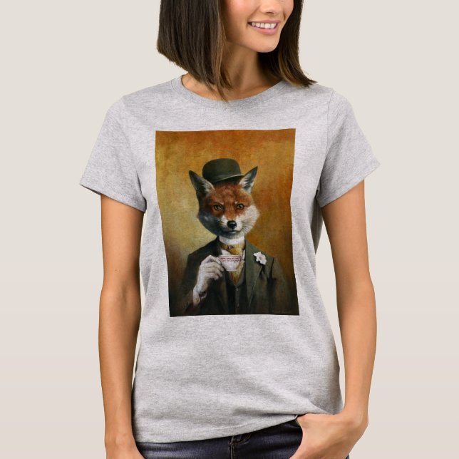 Teatime Mr Fox T-shirt (Framsida)