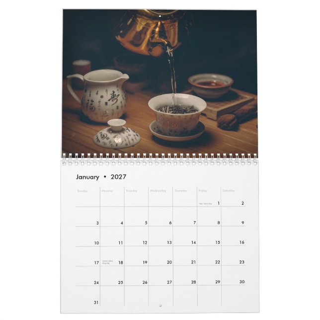 Teatimekalender 2019 kalender (Jan 2027)