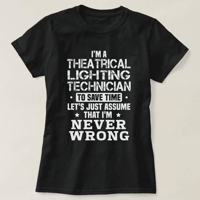 Teatortekniker T Shirt (Design framsida)