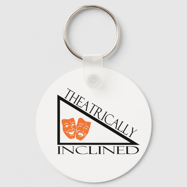 Teatriskt lutande nyckelring (Framsida)