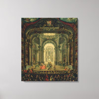 Teatro Reale i Turin (olja på canvas)
