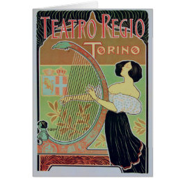 Teatro Regio Torino (Royal teater) Hälsningskort