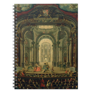 Teatroen Reale i Turin (olja på kanfas) Anteckningsbok