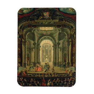 Teatroen Reale i Turin (olja på kanfas) Magnet