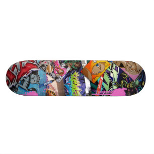 teazer triptych 1 old school skateboard bräda 21,6 cm